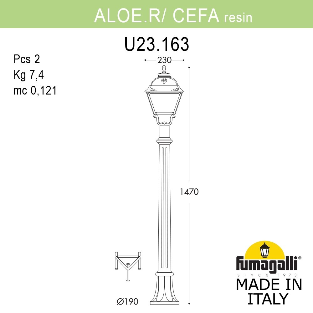 ������� ����������-������� FUMAGALLI ALOE.R/CEFA U23.163.000.VXE27