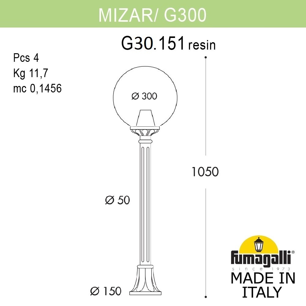 ������� ����������-������� FUMAGALLI MIZAR.R/G300 G30.151.000.VZE27