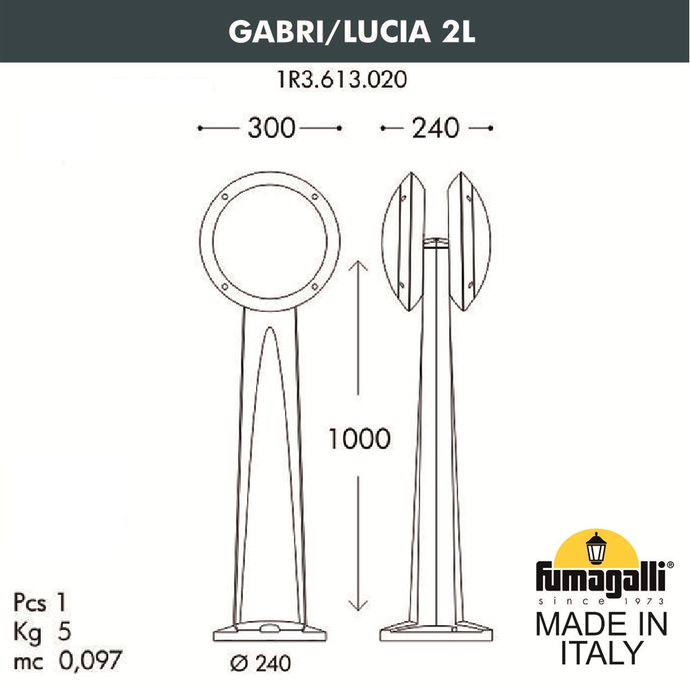 ������� ����������-������� FUMAGALLI GABRI/LUCIA 2L 1R3.613.020.WYE27