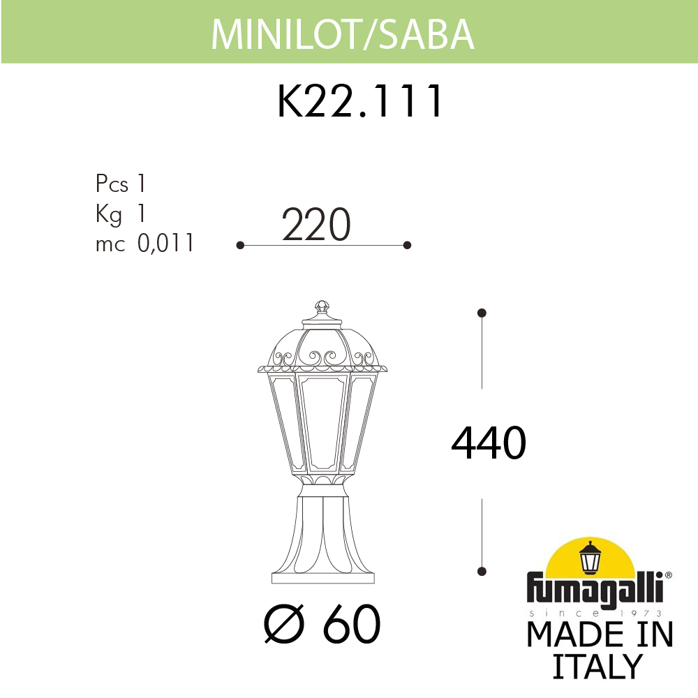 ����������� ������ FUMAGALLI MINILOT/SABA K22.111.000.VYE27