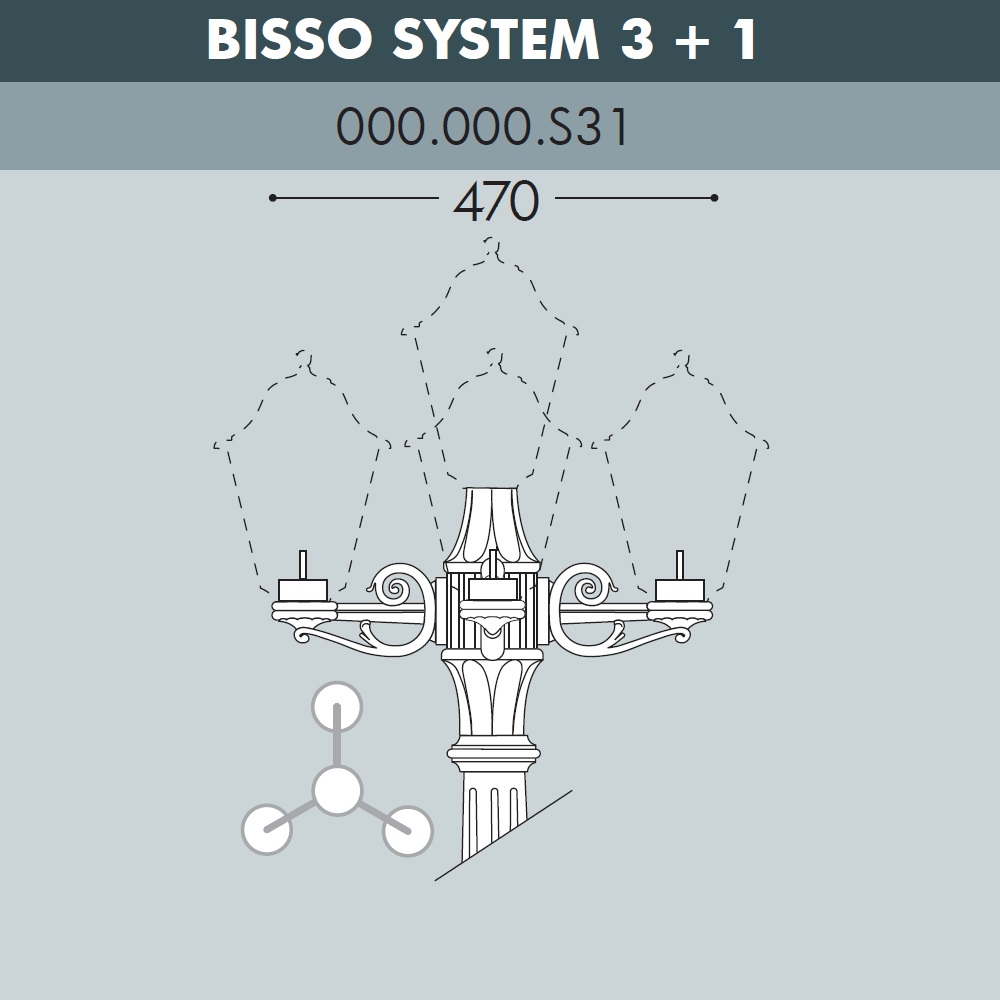 ������� ��� ��������� ������ FUMAGALLI BISSO SYS 3L+1  000.000.S31.A0