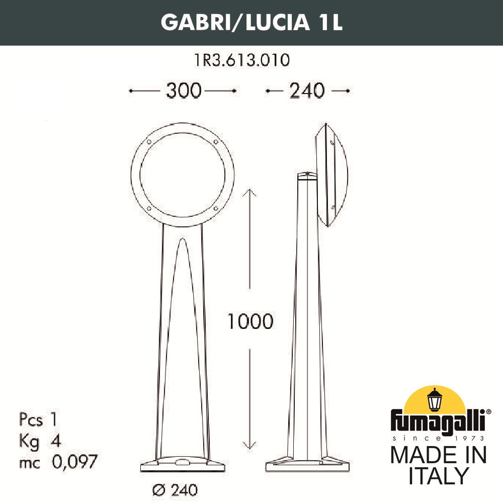 ������� ����������-������� FUMAGALLI GABRI/LUCIA 1L 1R3.613.010.LYE27