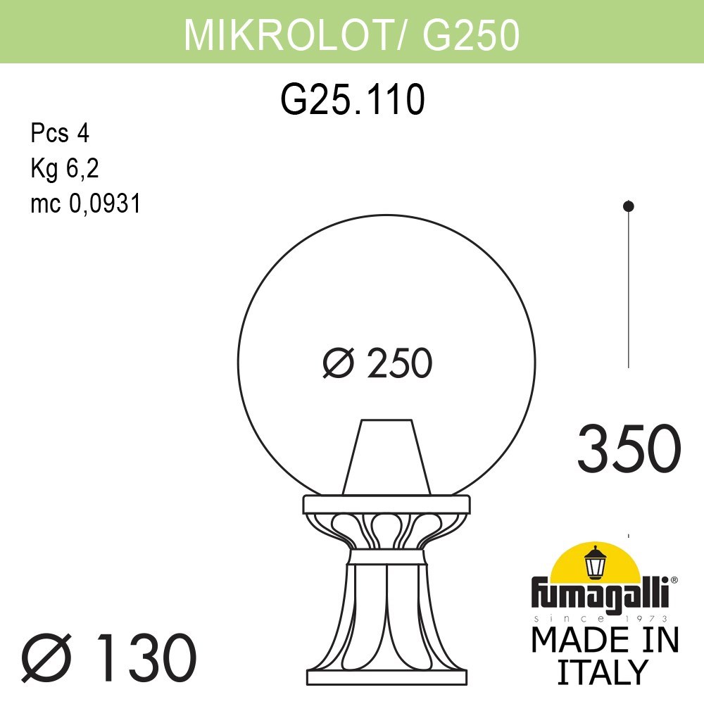 ����������� ������ FUMAGALLI MICROLOT/G250. G25.110.000.VZE27