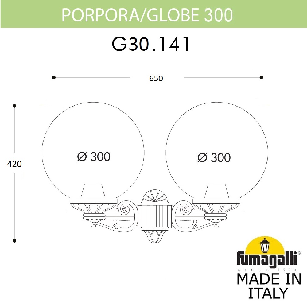 ���������� ������� ��������� FUMAGALLI PORPORA/G300 G30.141.000.VYE27