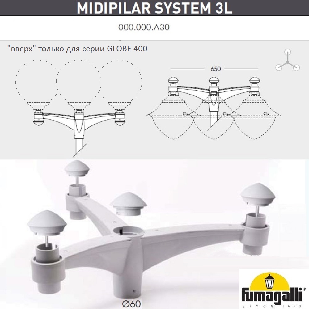 ������� ��� ��������� ������ FUMAGALLI MIDIPILAR SYS 3L 000.000.A30.L0