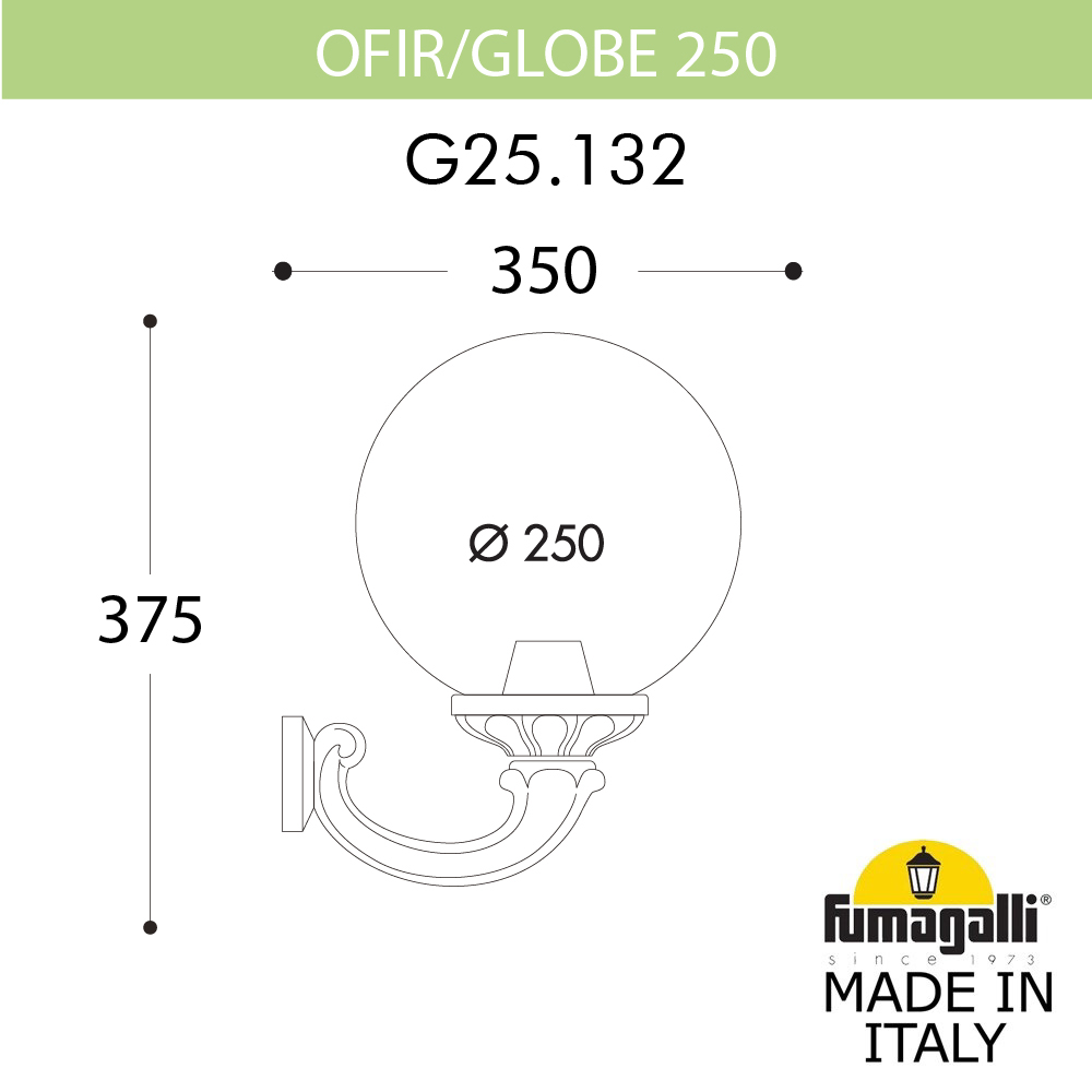 ���������� ������� ��������� FUMAGALLI OFIR/G250 G25.132.000.BXE27