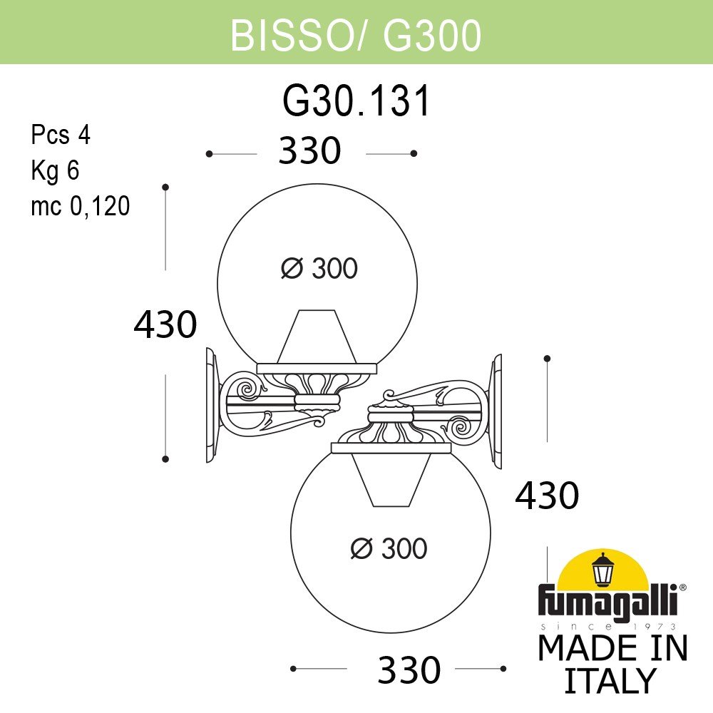 ���������� ������� ��������� FUMAGALLI BISSO/G300 G30.131.000.BYE27DN