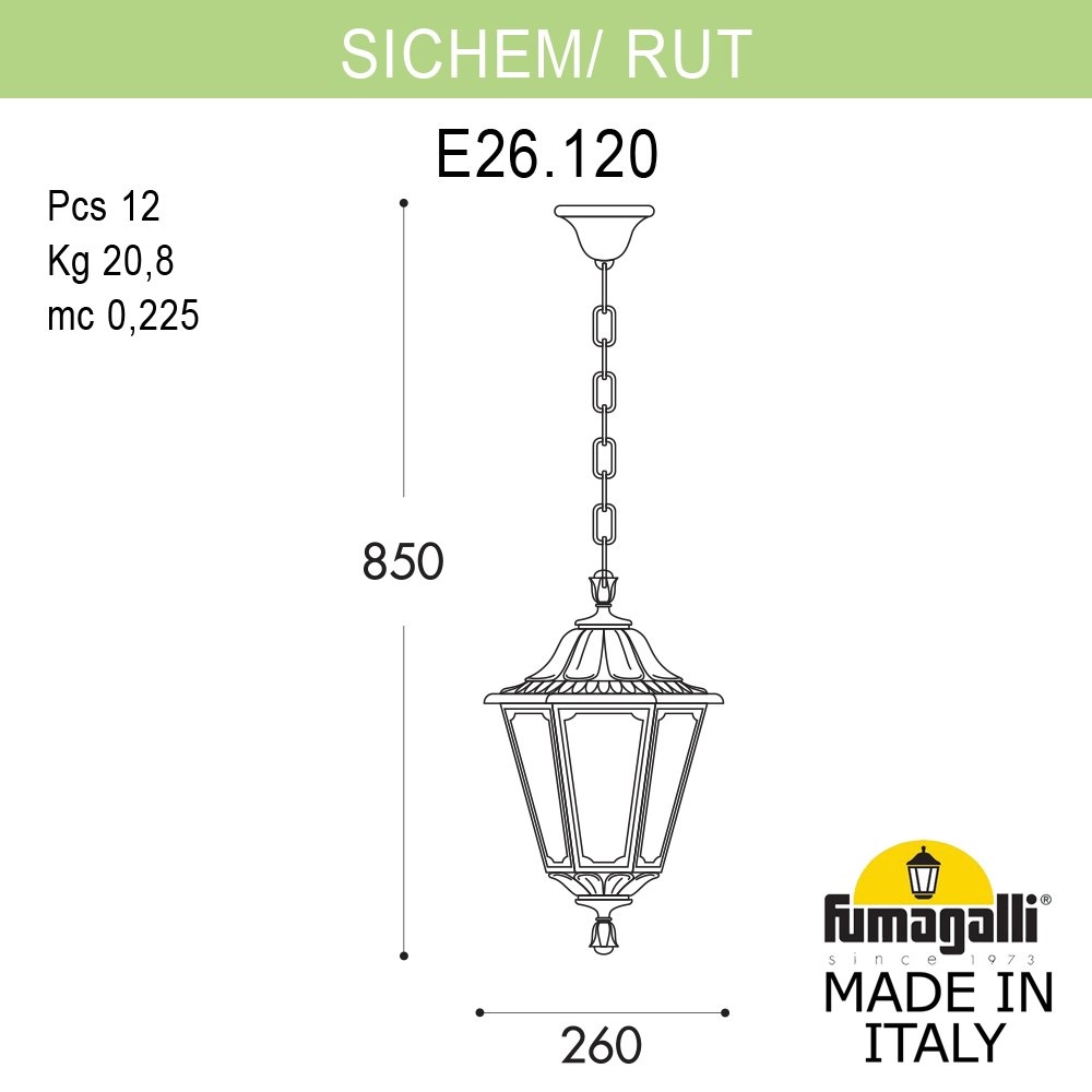 ��������� ������� ���������� FUMAGALLI SICHEM/RUT E26.120.000.VXE27