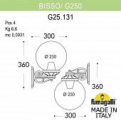 ���������� ������� ��������� FUMAGALLI BISSO/G250 G25.131.000.BXE27DN
